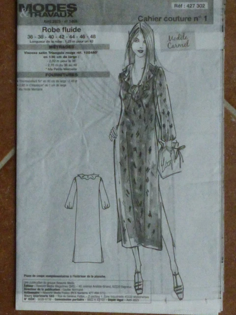 MCCALLS Patron De Couture M8500H5 Robe Et Combinaisons En Tricot Pour Femme H5 (34 36 38 40 42