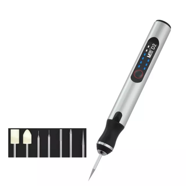 Electric Engraving Pen with 7Bits USB Rechargeable Cordless Engraving Machine