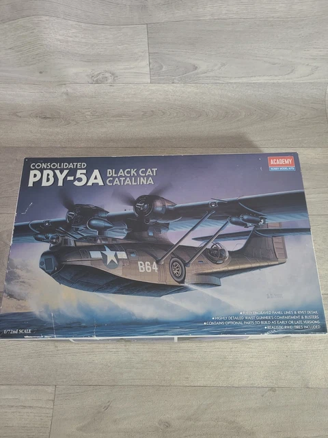 Academy 12487 Pby-5A Black Cat Catalina 1:72 Plastic Model Kit
