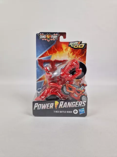 Power Rangers T-Rex Battle Rider Rot Dino Fury Rip'n Go Hasbro Sammler NEU OVP ✅