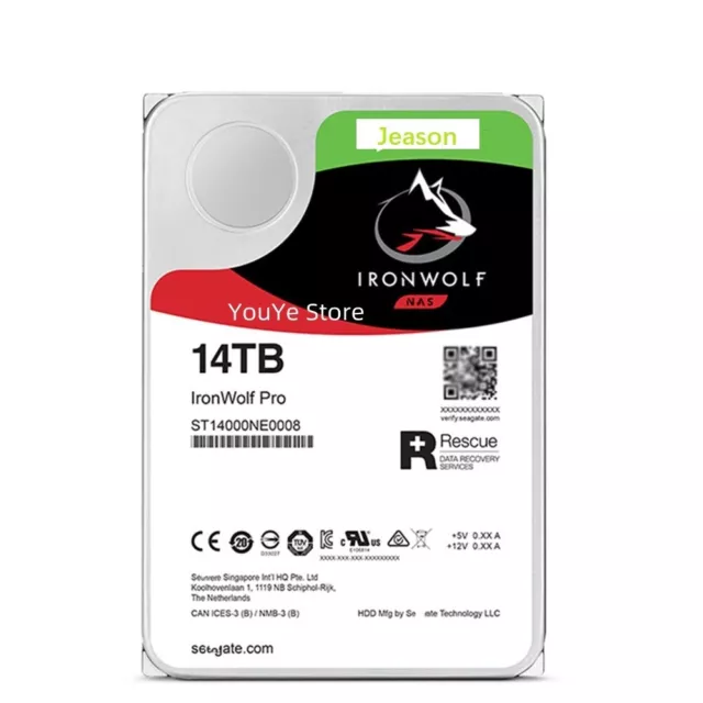 Seagate IronWolf Pro ST14000NE0008 14TB 7200RPM 3.5 SATA NAS HDD WARRANTY-