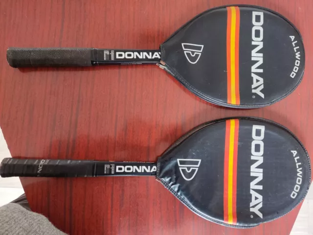 Two Donnay Allwood tennis rackets with covers - Coppia racchette Donnay Allwood