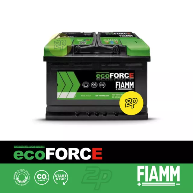 Batterie Fiamm TR600 Ecoforce AGM Afb Start&stop 60Ah Ampère 600A Positif Dx