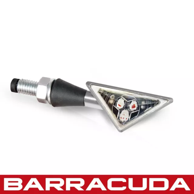 Barracuda - Z-LED - Silver - LED Motorcycle Indicators - Universal Fit