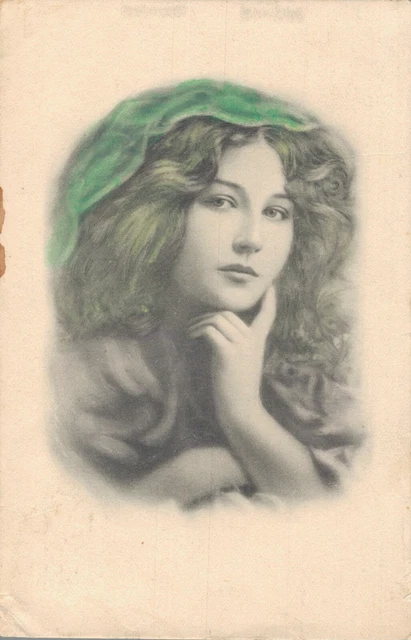 Beautiful Art Nouveau Girl Jugendstil 06.23