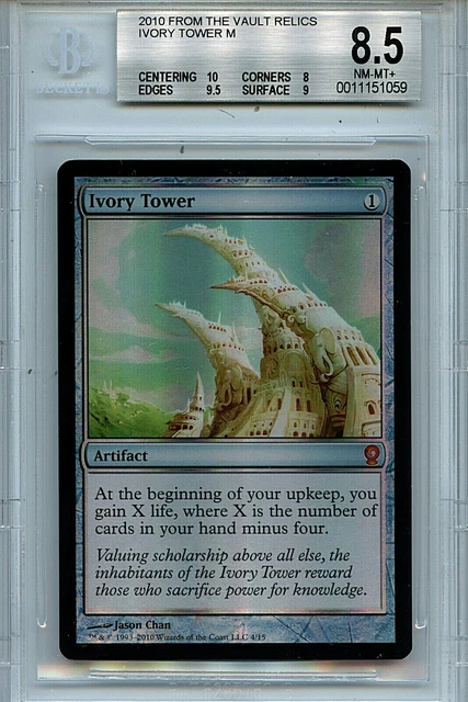 Ivory Tower 1x FOIL FTV MTG From the Vault Relics MINT artifact Ivory Tower 1x FOIL FTV MTG From the Vault Relics MINT artifact