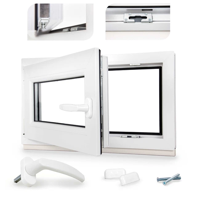 Produktbild von Fenster 900x1200 Flügel Bastion Fenster Kellerfenster 2 Flügel