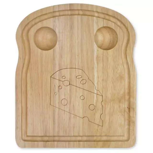 'Swiss Cheese Wedge' Wooden Boards (WB034586)