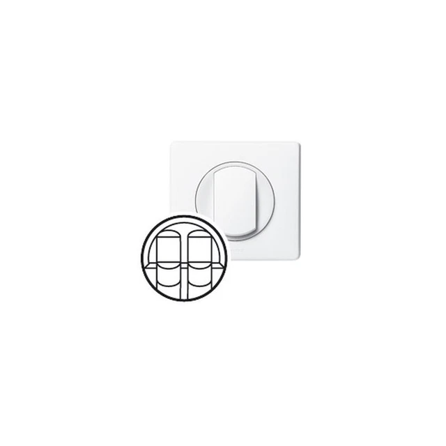 Legrand CG0001 Interrupteur ou va-et-vient céliane 10ax complet blanc
