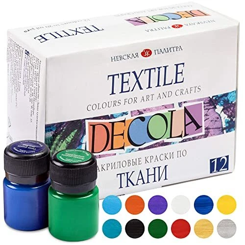 Nevskaya Palitra Decola | Set di colori per tessuti e abbigliamento | pitture...
