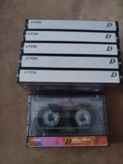 TDK D C-90 Used  blank cassette tapes. One Tape Only