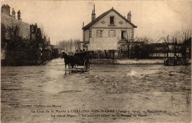 CPA La Crue de la Marne a CHALONS-sur-MARNE (January 1910) Madagascar (742633)