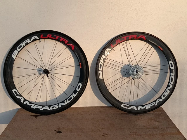 Roue Avant Campagnolo Bora Ultra 35 Carbone - Pneu Boyau, Frein Sur Jante, Made In Italy