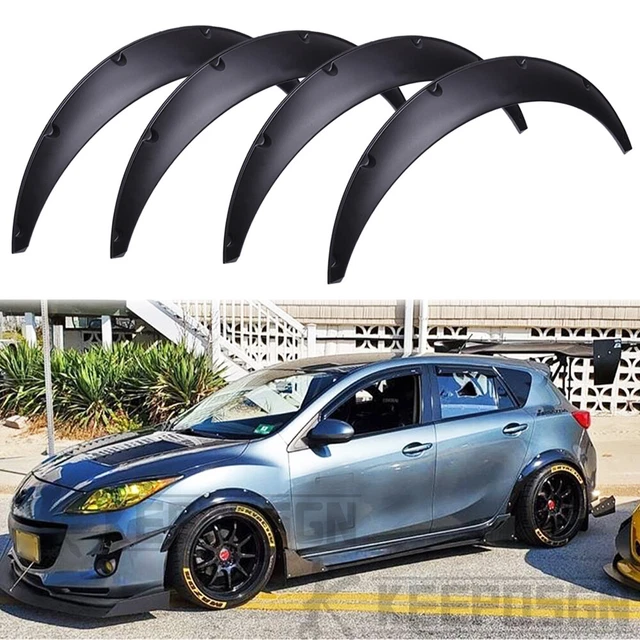 CAR 4.5& FENDER Flares Extension Wide Body Kit For Mazda 3 Classic