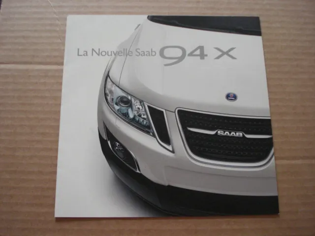 catalogue /brochure saab 94 X  -   12/2010