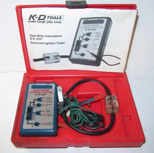 K-D Tools Electronic Ignition/Coil/Spark Systems Tester 2551 in a hard case.