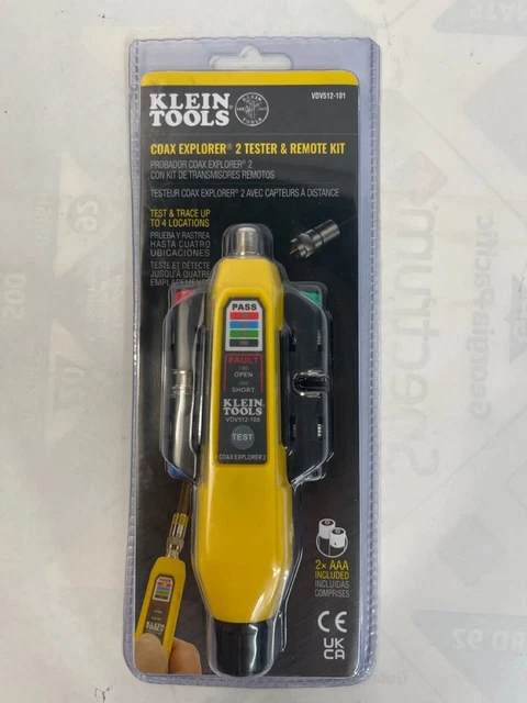 KLEIN VDV512-101  Coax Explorer 2 Tester with Remote Kit (o) (PBR089834)