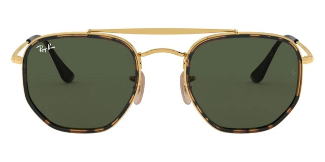 Ray-Ban 0RB3648M Sunglasses Unisex Gold Geometric 52mm New & Authentic Ray-Ban 0RB3648M Sunglasses Unisex Gold Geometric 52mm New & Authentic