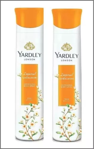 YARDLEY London Imperial Sandalwood Body Spray 150ML pack.2 Body Spray