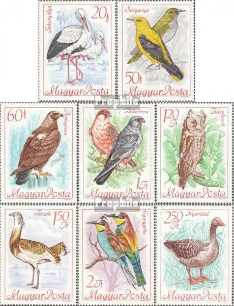 Hungary 2398A-2405A (complete issue) unmounted mint / never hinged 1968 Birds