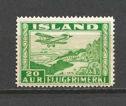 Island Iceland 1934 Mi 176A MH* von 175-180