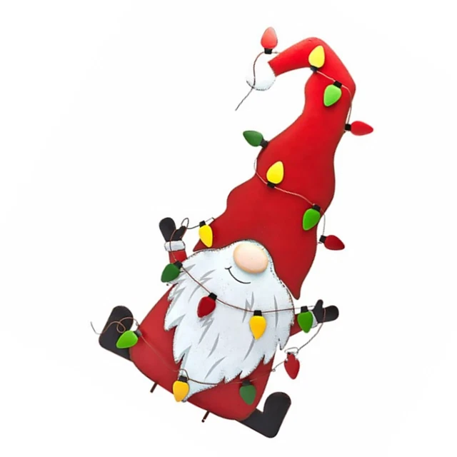 Panneau Décoratif De Noël Pour Jardin - 33x18,5 Cm, Vert, Avec Piquet, Décoration Extérieure Résistante
