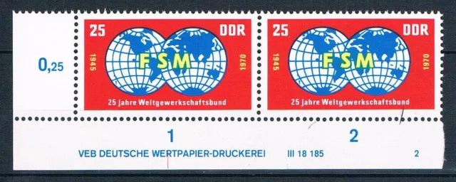 DDR Mi.nr. 1578 DV,25 Jahre FDGB,postfrisch