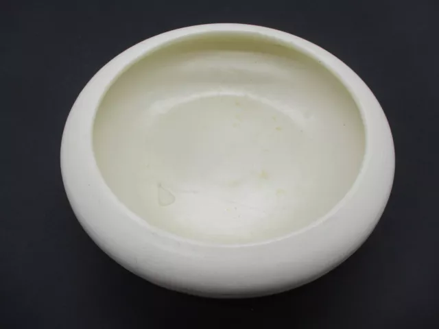 Vintage Haeger - Round Planter / Vase - White 6.5" x 2" -