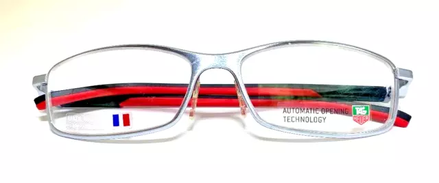 TAG HEUER TH 0804 002 Automatische Bügel Brille Brillen Fassung Gestell eyewear