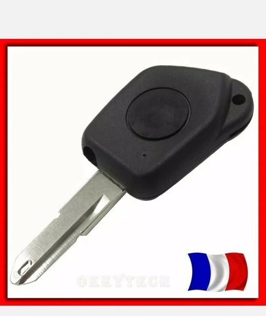 Coque Plip Clé Pour Peugeot Un Bouton 106 205 206 306 405 406 + 1 Switch + Pile - 6