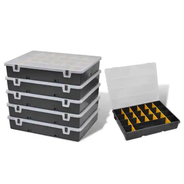 6x Sortierkasten Kleinteilebox Sortimentskasten Kleinteilemagazin Kiste vidaXL