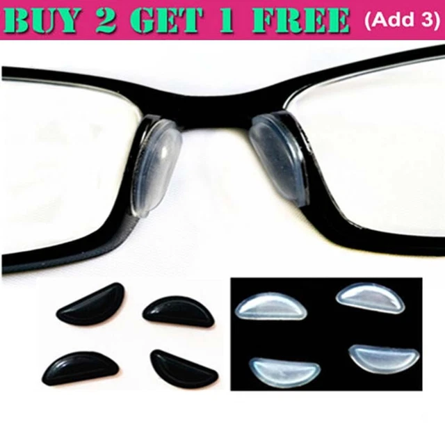 1 par de gafas almohadillas para nariz adhesivo almohadillas para nariz de silicona gafas antideslizantes IC