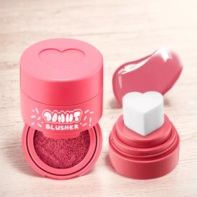 7 ML Blush-Cheeky Stamp with Heart-shape Applicator (05 Cool Toned Rose Red)