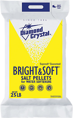 Diamante Cristal Brillante Y Suave gránulos de sal de suavizador de agua bolsa de 25 libras