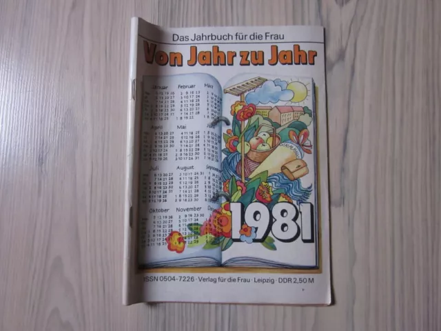 DDR ZEITSCHRIFT ~ VON JAHR ZU JAHR  ~ Jahrbuch 1981 ~ Verlag für die Frau