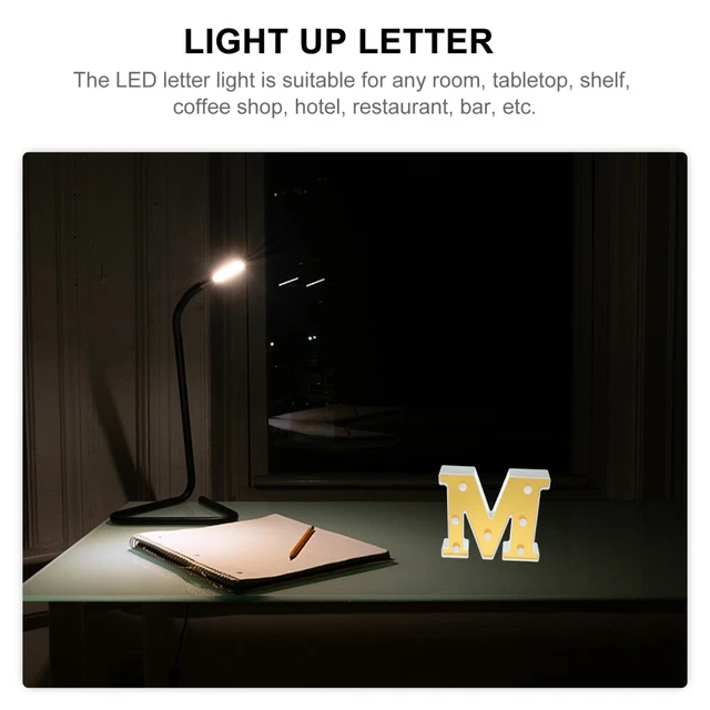 2 PACK ENGLISH Alphabet Lights Interesting Decoration Shelf £13.58