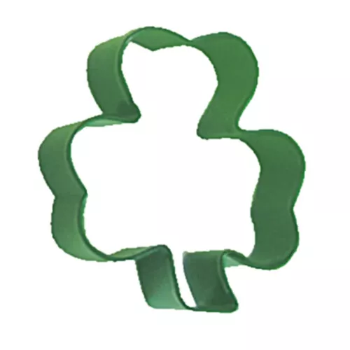 Eddingtons Green Shamrock Cookie Cutter - St Patrick's Day Biscuit Cutter Metal