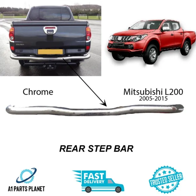 Fit Mitsubishi L200 Rear Steps Bumper 2005-2015 Chrome