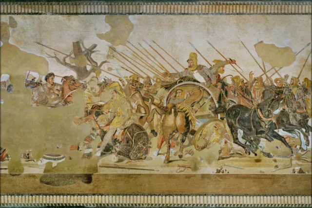 Poster, Many Sizes; Alexander Battle of Issus Mosaic Alexander the Great