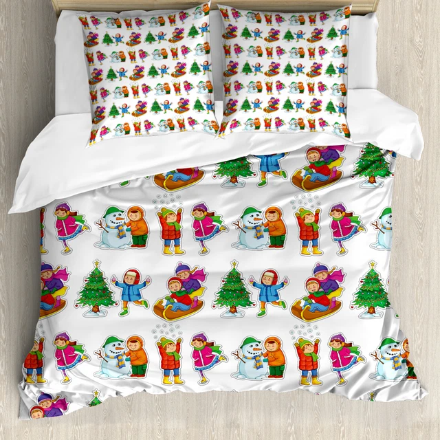 Inverno Set Copripiumino I bambini in abiti di stagione