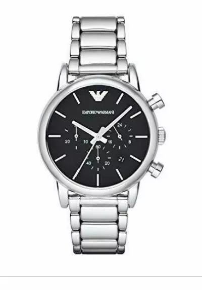 Emporio Armani Men's AR1853 Dress Silver Watch Brand New in original Armani Box