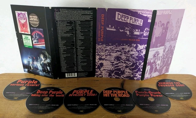 DEEP PURPLE - Listen Learn Read On 6 CD Box Set 2002 Very Rare