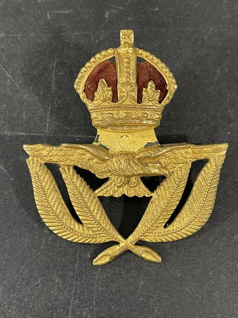 WW2 BRITISH ROYAL Air Force RAF Warrant Officer's Service Cap Badge £20 ...