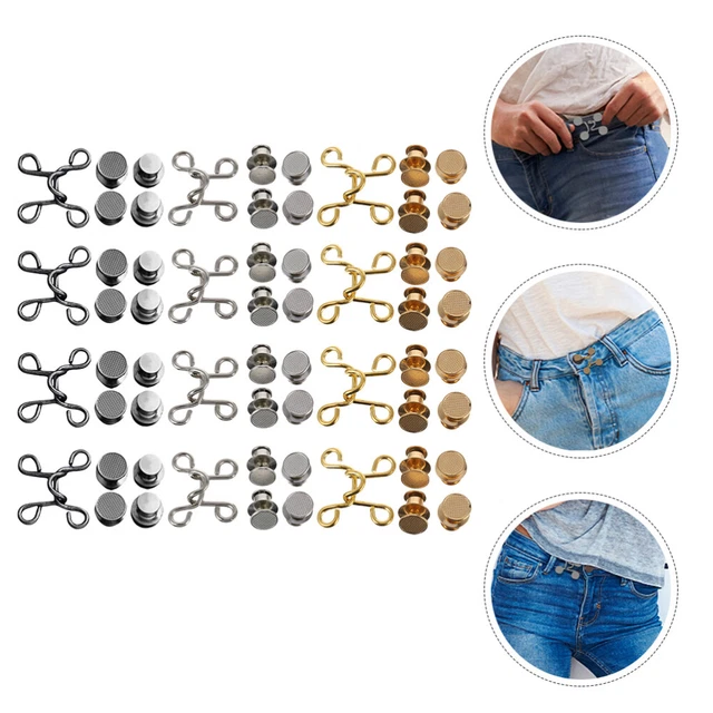 16 Stück Hosen Taillenspanner - Verstellbare Clips Für Jeans & Röcke, Unsichtbar & Praktisch