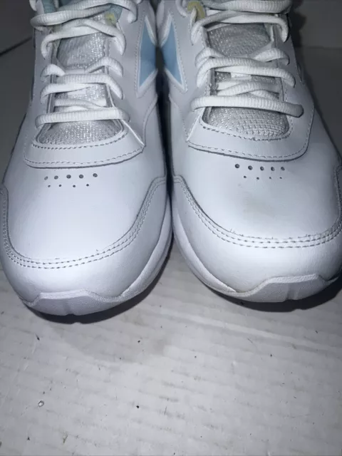 Womens Reebok Ultra 7 DMX MAX Sz 9.5 Sneakers White Blue Walking Comfort Shoe 3