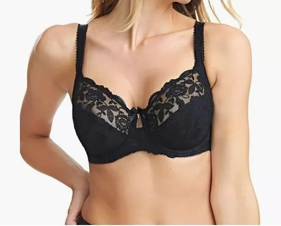 FANTASIE SIENNA BRA Size 34E Red Lace Underwired Side Support Full Coverage  2672 $31.27 - PicClick