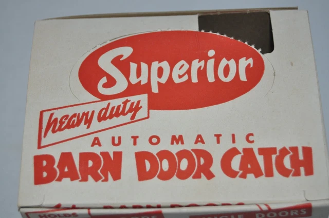 Vintage Superior Barn Door Catch w/ Hardware Heavy Duty Automatic Latch 5