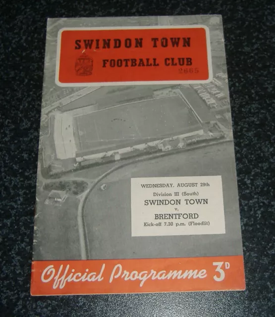 Swindon v Brentford 1956/57