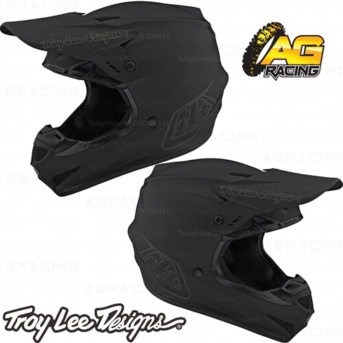 Troy Lee Designs 2022 GP Monohelm schwarz Motocross Enduro Quad ATV
