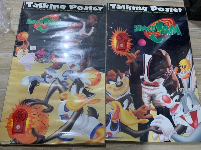 SPACE JAM MICHAEL Jordan Basketball TALKING Poster RARE 1996